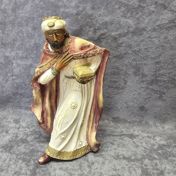 Holy Family Ceramic Nativity Scene Figurines Baby Jesus Wise Men & Sheppard Boy - Picture 2 of 10